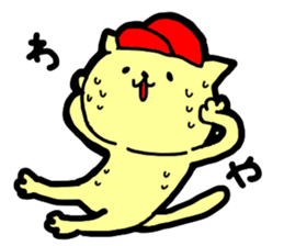 baseball cat in Hiroshima sticker #3093693