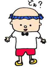 shampoo hat boy sticker #3094028