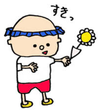 shampoo hat boy sticker #3094029