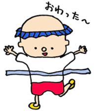 shampoo hat boy sticker #3094035