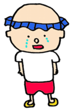 shampoo hat boy sticker #3094049