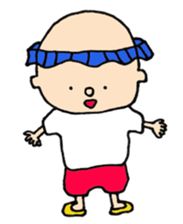 shampoo hat boy sticker #3094058