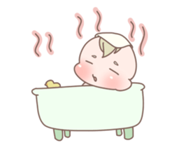 Cute baby 1 sticker #3094608