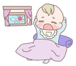 Cute baby 1 sticker #3094610