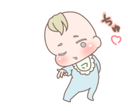 Cute baby 1 sticker #3094616