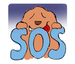 Bipolar dog sticker #3094729