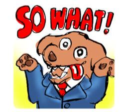 Bipolar dog sticker #3094730