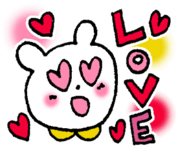 White bear happy sticker sticker #3094907