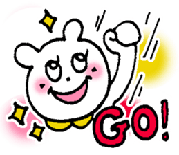 White bear happy sticker sticker #3094910