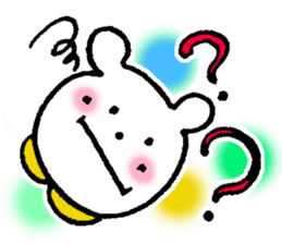 White bear happy sticker sticker #3094912