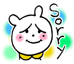 White bear happy sticker sticker #3094915