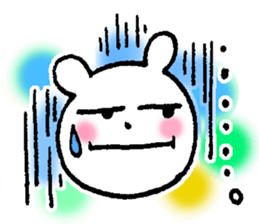 White bear happy sticker sticker #3094918