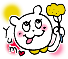 White bear happy sticker sticker #3094919