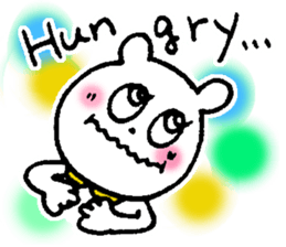 White bear happy sticker sticker #3094920