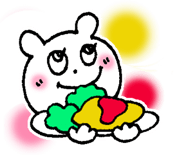 White bear happy sticker sticker #3094922