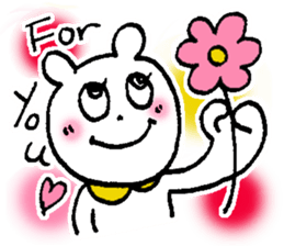 White bear happy sticker sticker #3094927