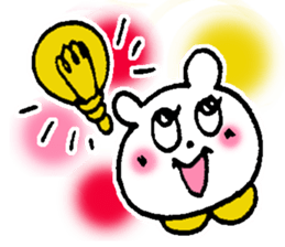 White bear happy sticker sticker #3094932