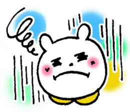 White bear happy sticker sticker #3094933