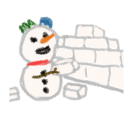 Mr.Snow man sticker #3095002