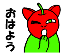 Fruit-cat sticker #3095019
