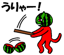 Fruit-cat sticker #3095051