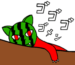 Fruit-cat sticker #3095056