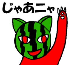 Fruit-cat sticker #3095058