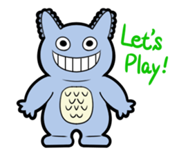 Interesting character flock English.ver sticker #3095219