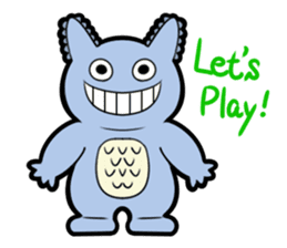 Interesting character flock English.ver sticker #3095219