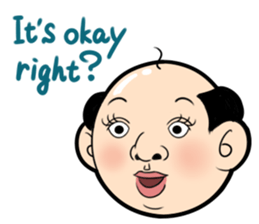 Interesting character flock English.ver sticker #3095220