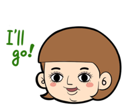 Interesting character flock English.ver sticker #3095232