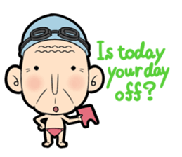 Interesting character flock English.ver sticker #3095233