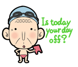 Interesting character flock English.ver sticker #3095233