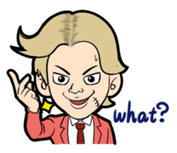 Interesting character flock English.ver sticker #3095238