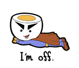 Interesting character flock English.ver sticker #3095240