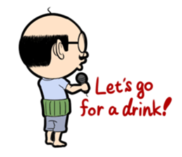 Interesting character flock English.ver sticker #3095246