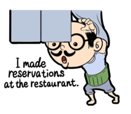 Interesting character flock English.ver sticker #3095247