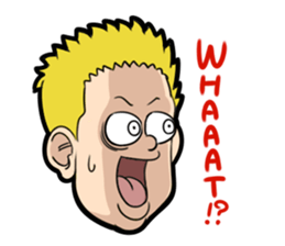 Interesting character flock English.ver sticker #3095251