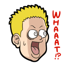 Interesting character flock English.ver sticker #3095251