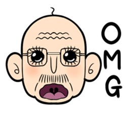 Interesting character flock English.ver sticker #3095253