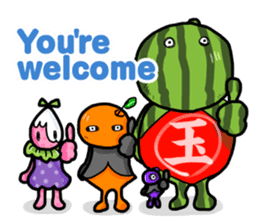 THUMBS UP FRUITS sticker #3096616