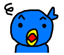 BlueBird with a Yellow beak sticker #3097431