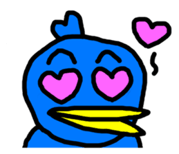 BlueBird with a Yellow beak sticker #3097434