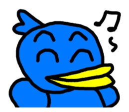 BlueBird with a Yellow beak sticker #3097435