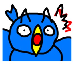 BlueBird with a Yellow beak sticker #3097436