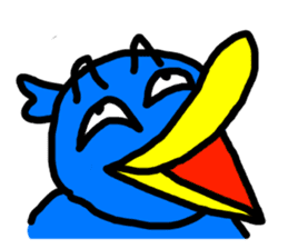 BlueBird with a Yellow beak sticker #3097437