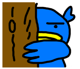 BlueBird with a Yellow beak sticker #3097439