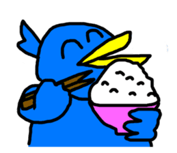 BlueBird with a Yellow beak sticker #3097451