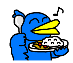 BlueBird with a Yellow beak sticker #3097453