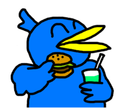 BlueBird with a Yellow beak sticker #3097454